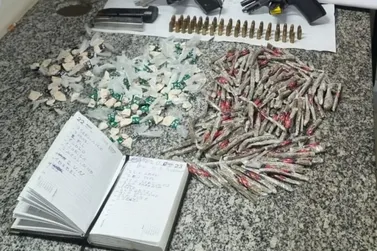 Suspeitos de integrar facção são presos com drogas e armas em Miguel Pereira