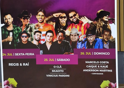 Evento acontece de 24 a 26 de julho, no Est&aacute;dio Municipal JK, e programal&ccedil;&atilde;o foi divulgada nesta quinta