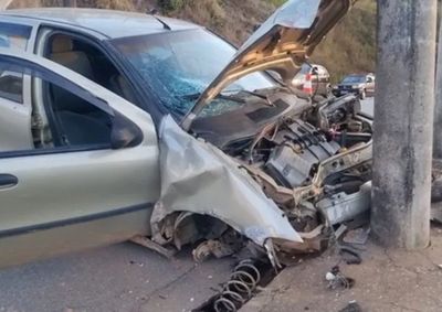 Condutor foi encaminhado pelo Samu para atendimento m&eacute;dico