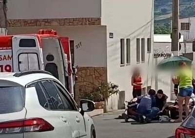Acidente aconteceu no cruzamento das ruas Tiradentes e Professor D'&aacute;vila