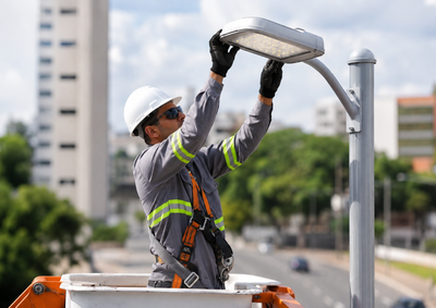 Mudan&ccedil;a deve substituir lumin&aacute;rias antigas e melhorar a ilumina&ccedil;&atilde;o de ruas, pra&ccedil;as e espa&ccedil;os p&uacute;blicos da cidade