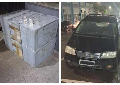 Sistema de rastreamento levou a PM at&eacute; os equipamentos furtados; dois homens foram levados ao Plant&atilde;o Policial