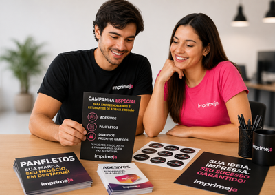 Campanha re&uacute;ne pre&ccedil;os promocionais em banners, adesivos, panfletos e outros materiais gr&aacute;ficos