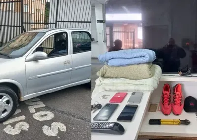Suspeitos foram localizados pela pol&iacute;cia pouco depois do crime e estavam com objetos levados da resid&ecirc;ncia