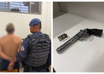 Rastreamento do aparelho ajudou a PM a identificar ve&iacute;culos envolvidos no crime; objetos roubados e um rev&oacute;lver foram apreendidos
