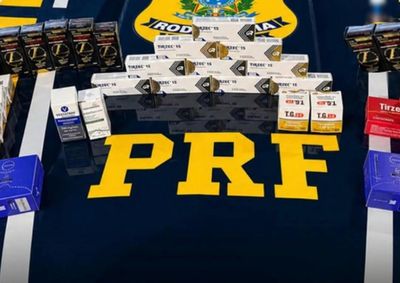 PRF encontrou dezenas de caixas escondidas na lataria do carro; produtos foram trazidos do Paraguai sem documenta&ccedil;&atilde;o exigida