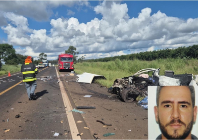 Colis&atilde;o frontal entre carro e caminh&atilde;o ocorreu nesta sexta (20); v&iacute;tima tinha 33 anos