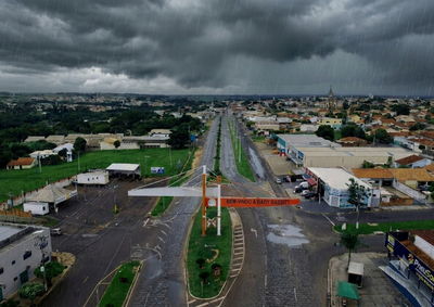 Previs&atilde;o indica pancadas de chuva no s&aacute;bado e no domingo, com m&aacute;ximas de apenas 22&deg;C