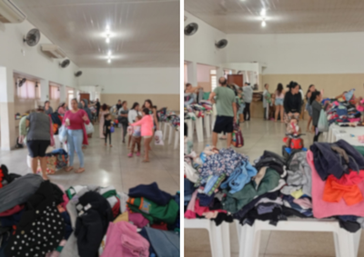 Entrega continua nesta ter&ccedil;a-feira (7); campanha arrecadou cerca de 4 mil pe&ccedil;as de roupas e 300 pares de sapatos
