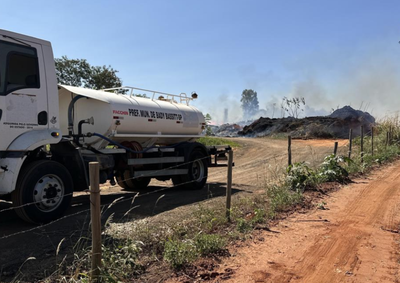 Fogo foi controlado e um caminh&atilde;o-pipa foi enviado ao local; munic&iacute;pio deve registrar boletim de ocorr&ecirc;ncia