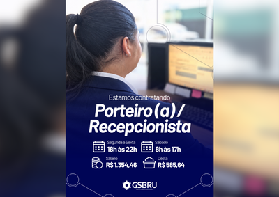 Oportunidade &eacute; para atuar de segunda a sexta-feira e aos s&aacute;bados, com sal&aacute;rio de R$ 1.354,46 e cesta no valor de R$ 585,64.