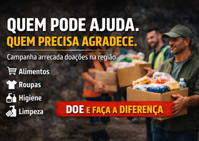A&ccedil;&atilde;o liderada por volunt&aacute;rios, com apoio do Departamento Penitenci&aacute;rio, arrecada alimentos, roupas e itens essenciais em Brumadinho e Ribeir&atilde;o das Neves 