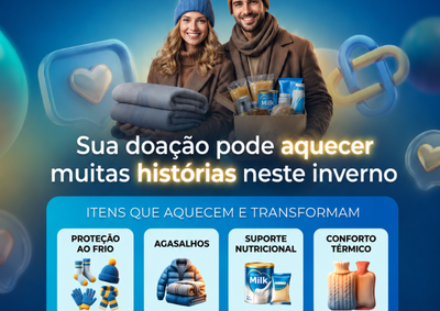 A&ccedil;&atilde;o arrecada agasalhos, itens de prote&ccedil;&atilde;o ao frio, leite em p&oacute; e doa&ccedil;&otilde;es via PIX para apoiar fam&iacute;lias em situa&ccedil;&atilde;o de vulnerabilidade