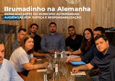 Prefeito Gabriel Parreiras, Dalvo e Cleison acompanham audi&ecirc;ncias na Alemanha em a&ccedil;&atilde;o contra a T&Uuml;V S&Uuml;D, certificadora da barragem B1