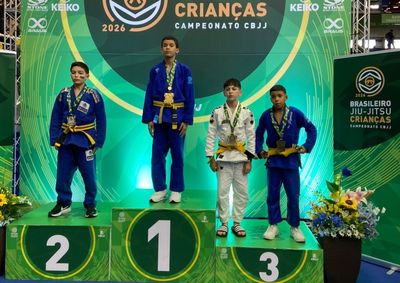 Miguel Eduardo subiu ao lugar mais alto do p&oacute;dio em competi&ccedil;&atilde;o realizada em Barueri