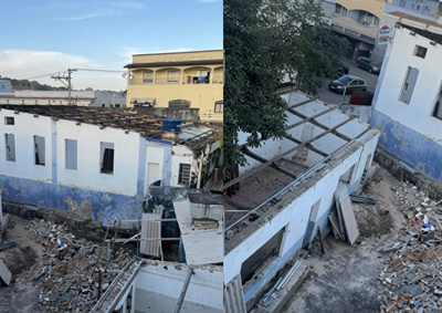Obras no tradicional espa&ccedil;o cultural do munic&iacute;pio voltam a avan&ccedil;ar ap&oacute;s processo de transfer&ecirc;ncia do im&oacute;vel para a prefeitura