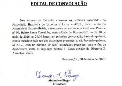 EDITAL DE CONVOCA&Ccedil;&Atilde;O