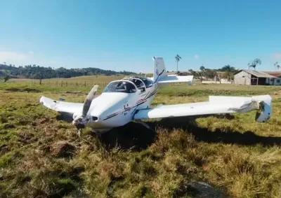 Apesar do susto, o piloto sofreu apenas ferimentos leves na m&atilde;o direita