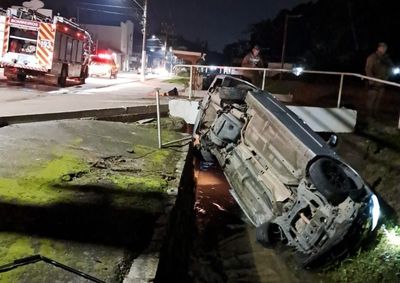 Homem de 40 anos foi encontrado inconsciente com grave ferimento na cabe&ccedil;a ap&oacute;s acidente na madrugada desta sexta-feira