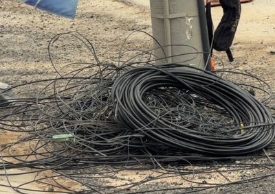 A&ccedil;&atilde;o ocorreu entre a regi&atilde;o da Italianinha e a empresa Dokassa e retirou aproximadamente 500 quilos de fios obsoletos