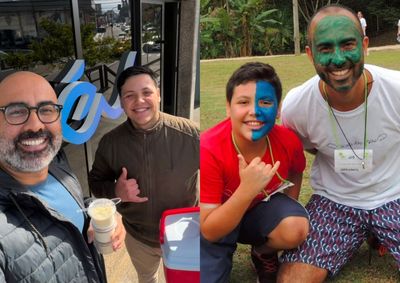 Empres&aacute;rio reencontrou jovem que acompanhou quando ele tinha 10 anos durante a&ccedil;&atilde;o do projeto