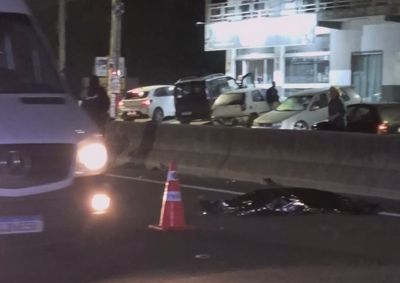Acidente aconteceu na noite desta quinta-feira (9)