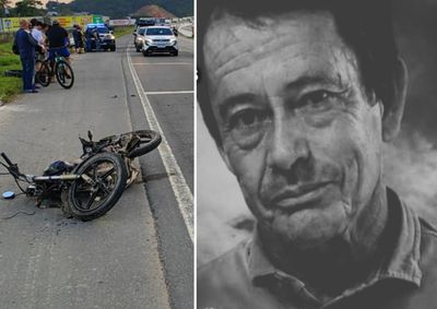 Arno Moreira Paes, de 64 anos, morreu ap&oacute;s colis&atilde;o entre motocicleta e carro na tarde deste domingo (26)