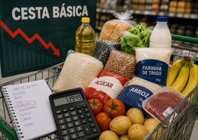 Trabalhador que recebe o sal&aacute;rio m&iacute;nimo precisou comprometer 49,32% da renda l&iacute;quida para comprar os alimentos