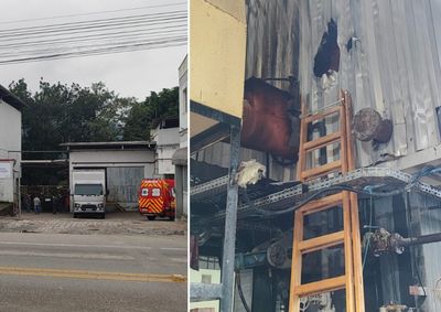 Chamas j&aacute; haviam sido controladas pela brigada da empresa quando os bombeiros chegaram