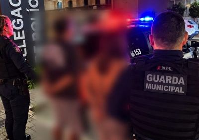 V&iacute;tima relatou ter sido atingida por uma pedra; durante buscas, Guarda localizou ve&iacute;culo que havia deixado o local