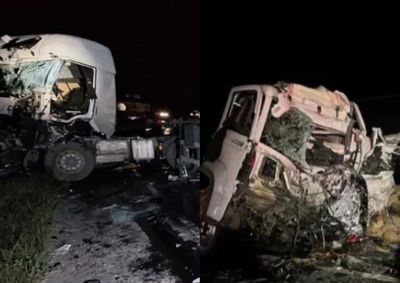 Batida aconteceu na SC-416, em Garuva, e deixou o motorista do outro ve&iacute;culo gravemente ferido