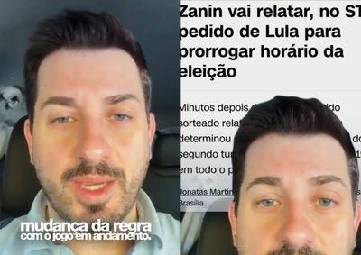 Prefeito de Brusque criticou a prorroga&ccedil;&atilde;o do hor&aacute;rio de vota&ccedil;&atilde;o, acusou militantes do PT de disseminar not&iacute;cias falsas e questionou a atua&ccedil;&atilde;o do ministro 