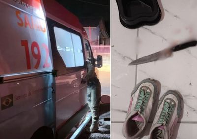 V&iacute;tima conseguiu escapar da resid&ecirc;ncia mesmo com v&aacute;rios ferimentos; companheiro foi preso em flagrante