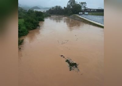 Previs&atilde;o inicial indicava possibilidade de 4,90 metros, mas pico registrado em Brusque ficou em 3,99 metros