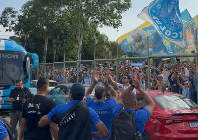 Cerca de 300 torcedores acompanharam a delega&ccedil;&atilde;o em Bel&eacute;m, enquanto os 600 ingressos para visitantes no Augusto Bauer foram vendidos