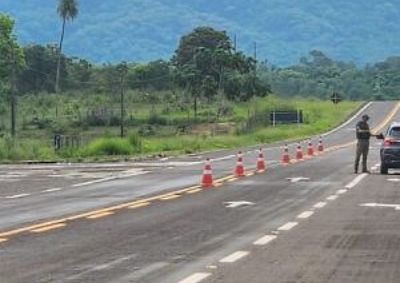 O primeiro caso aconteceu ainda na sexta-feira, 9, quando a equipe de fiscaliza&ccedil;&atilde;o estava em deslocamento na BR-060 na altura do KM 421