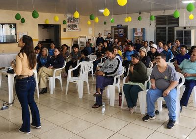A palestrante foi a nutricionista Anielli Camacho Dias Cavalcante