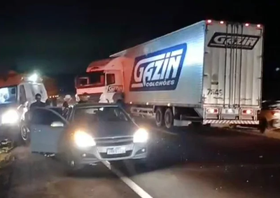 A ambul&acirc;ncia transportava pacientes de S&atilde;o Gabriel do Oeste