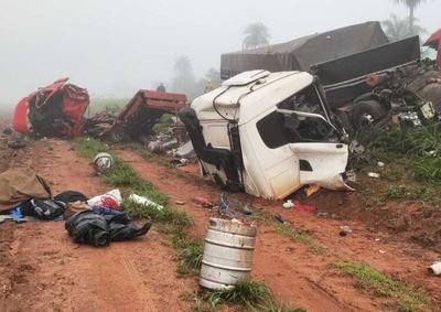 O acidente aconteceu sob a forte neblina que cobre boa parte da regi&atilde;o sul de MS