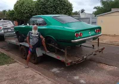 O aposentado entregou a D&aacute;rio o seu ve&iacute;culo GM/Opala Luxo, de cor verde, ano 1977 no dia 25 de agosto deste ano