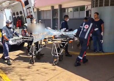 Ele foi atendido inicialmetne por uma equipe do Samu 