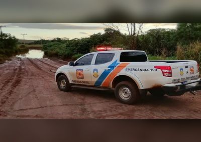 O n&iacute;vel do rio subiu rapidamente ap&oacute;s as fortes chuvas desta semana, atingindo o ponto mais cr&iacute;tico na quarta-feira (14)
