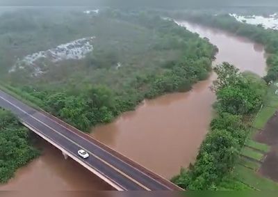 Conforme o Imasul, o Rio Dourados entra em cota de alerta quando chega aos 3,10 metros