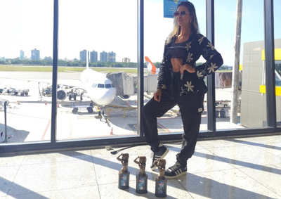 Atleta cabreuvana conquistou dois TOP 2 e um TOP 3 na competi&ccedil;&atilde;o e refor&ccedil;ou sua evolu&ccedil;&atilde;o no fisiculturismo feminino