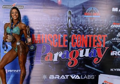 Atleta venceu o Overall Bikini em Santos e, dias depois, representou Cabre&uacute;va no Musclecontest Paraguay, onde garantiu tr&ecirc;s coloca&ccedil;&otilde;es no p&oacute;dio