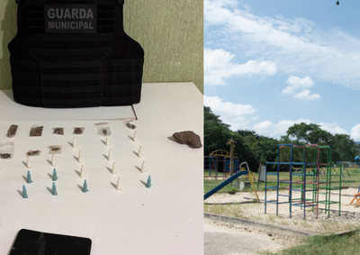 Suspeito foi detido pela Guarda Municipal com coca&iacute;na e maconha ap&oacute;s resistir &agrave; abordagem nas proximidades do Parque da Cidade