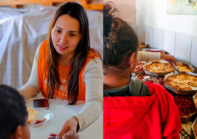 Em parceria com a La Pizza Pop, cliente da empresa, a&ccedil;&atilde;o na Cozinha Mega Show levou mais de 40 pizzas para crian&ccedil;as acolhidas em Cotia