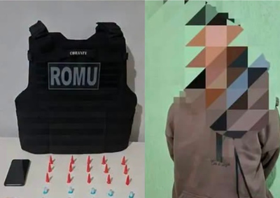 Segundo a Guarda Municipal, homem tentou escapar ao ver a ROMU e acabou detido com drogas no bairro Novo Bonfim