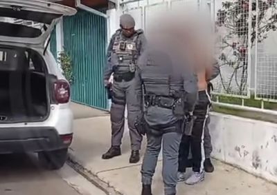 Suspeito foi encontrado nos fundos do im&oacute;vel durante cerco da PM e acabou detido em flagrante por tentativa de furto
