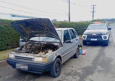 Ve&iacute;culo tinha registro de furto no Paran&aacute; desde 2021 e foi localizado durante rondas na Estrada Dona Francisca